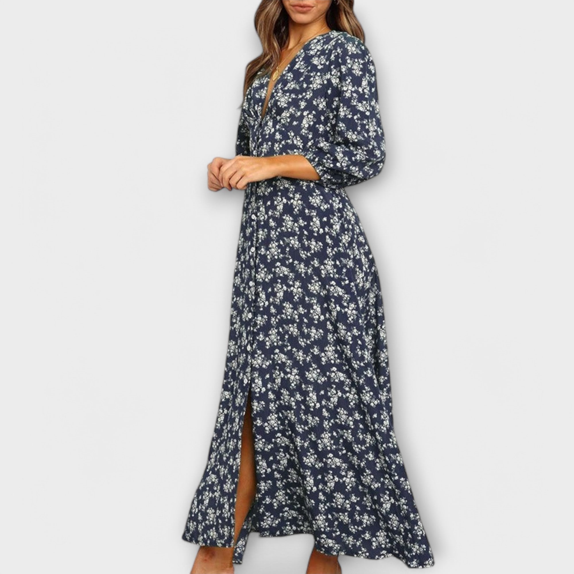 Floral maxi dress for women
